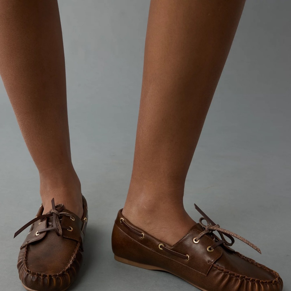 American Eagle Outfitters Brown Moccasin Flats